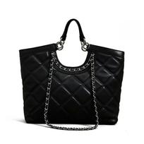 Diamond-shaped Tote Bag, A Laid-back Style Large-capacity Hand-held Women's Bag, A Fashionable Chain Single-shoulder Bag juoda
