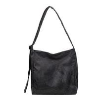 Artistic Checkered Lightweight Single-shoulder Bag, Casual Large-capacity Tote Crossbody Bag raudona