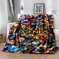 LOL 29 Style Jinx League of Legends Cartoon Flannel Blanket,Soft Throw Blanket for Home Bedroom Bed Sofa Travel Cover Kid Gift 75x90cm