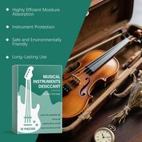 Desiccant Packs For Guitars 12 Pieces Guitar Dry Bags Portable Moisture Absorbers For Violin Piano Bass Ukulele Protection CHINA