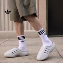 Adidas ADIFOM II INFINITY Muli šlepetės - Mueller avalynė - Adidas dobilų raštas JS4705 36.5 šviesiai pilka spalva