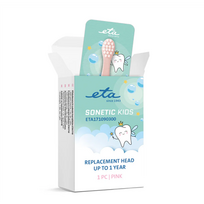 ETA Sonetic Kids 171090300 | Replacement toothbrush head | Heads | For kids | 1 brush head included | Pink