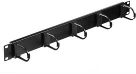 NETRACK CABLE ORGANIZER 19''/1U, BLACK