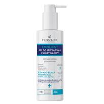 Floslek Emolient Kūno ir Galvos Odos Plovimo Gelis, 175 ml