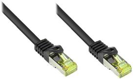 Good Connections RJ45 Patch Cable with Cat.7 Raw Cable and Snap-in Protection (RNS®), S / FTP, PiMF, Halogen Free, 600MHz, OFC, Black, 15m, Good Connections® (8070R-150S)