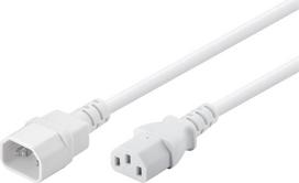 Goobay Maitinimo Kabelis Iec C13-c14 Baltas 0.5m Kompiuteriui