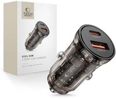 Tech-protect 30w automobilinė įkroviklio stotelė Usb-a/usb-c
