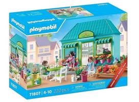 PLAYMOBIL 71807 Gėlių parduotuvė ir arbatos salonas, Mano Gyvenimas mieste, Promo paketas, 220 dalių, Nuo 4 metų