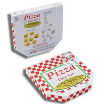 Žaidimų Kauliukų Rinkinys - Q WORKSHOP Pica Pepperoni 7 Kauliukai D4-D100 Balti