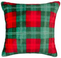 Kalėdinis užvalkalas 40x40 Winter Vibes Krata Green Red, Kalėdinis užvalkalas 40x40 Winter Vibes Krata Green Red