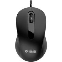 USB Laidinė Simetrinė Optinė Pelė, 3 Mygtukai, 1000 DPI, Juoda, Biuro Naudojimui
