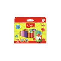 Plastelinos rinkinys Keyroad 12 spalvų, 12x15g, Modeling clay, 15grms x 12 colors(180grms), in color box packing