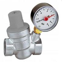AQUA HEATING VANDENS SLĖGIO MAŽINTOJAS 3/4" SU MANOMETRU 6 BAR + TINKLINIS FILTRAS
