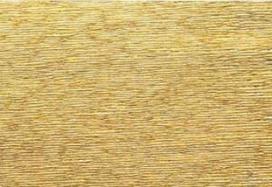 Itališkas krepinis popierius 180g 50cm x 2,5m, aukso metalo