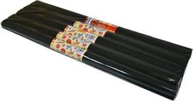 Juodas gofruotas popierius, 50x200 cm, 1 ritinėlis