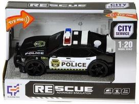 Policijos automobilis su šviesomis ir garsu 1:20