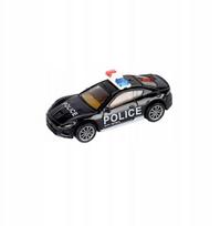 Metalinis policijos automobilis su "pull-back" mechanizmu