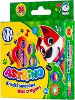Astrino vaško kreidelės vaikams, 24 spalvos