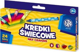 Astra kreidelės vaškines 24 spalvos