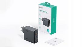 Aukey 140w kelioninis įkroviklis, 3x Usb-c, 1x Usb-a