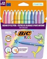 Bic Kids Kid Couleur Pastel flomasteriai, 12 vnt.