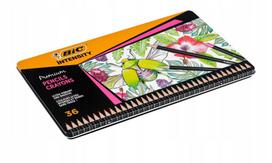 Bic Intensity Premium spalvoti pieštukai, 36 spalvos, metalinė dėžutė
