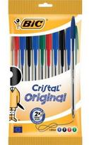 Rašiklis Bic Cristal Original, 10 vnt., įvairių spalvų, 1.0 mm
