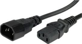 Bachmann maitinimo kabelis Iec320 C13-c14, 2.5m, juodas