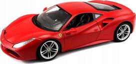 Ferrari 488 Gtb Raudonas 1:18 Bburago modelis