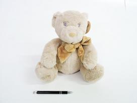 Minkštas pliušinis meškinas Roger 26 cm, smėlio spalvos