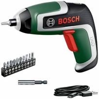 Belaidis gręžtuvas Bosch IXO 7 su 10 antgalių ir laikymo dėže