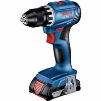 Bosch profesionali gręžtuvas-etrinė GSR 18V + 2 baterijos 2,0Ah + kroviklis + 82 dalys, L-Case dėžėje