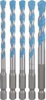 Bosch Hex-9 Multiconstruction Grąžtų Rinkinys 5 vnt.
