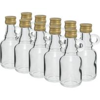 10 vnt. 40ml stiklinės buteliukų su užsukamu kamšteliu