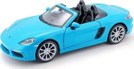 Bburago 1:24 Porsche 718 Boxster mėlynas metalinis modelis