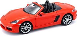 Bburago Porsche 718 Boxster 1:24 oranžinis metalinis modelis