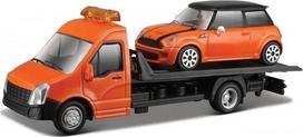 Modelis "mini Cooper S" su transporteriu, 1:43