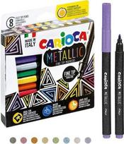 Carioca metaliniai markeriai, 8 spalvos