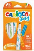 "Maxi Baby" žymekliai 6 spalvų bls Carioca