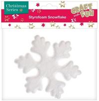 Styroporinė snaigės dekoracija 13,5 cm