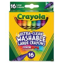 Crayola Vaško Pieštukai 16 Spalvų, Lengvai Nuplaunami