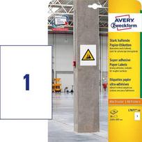 A4 lipnios etiketės sunkiam paviršiui, 20 lapų
