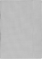 A4 400gsm segtuvas su gumyte, 3 atvartų, baltas languotas