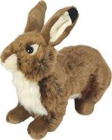 Minkštas pliušinis triušis 28cm rudas
