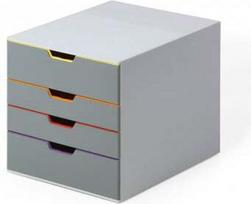 Durable Varicolor 4 stalčių dokumentų spintelė