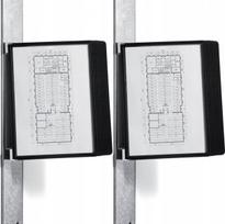 Durable Vario Magnetinis sieninis prezentacijų rinkinys (10 A4 panelių)