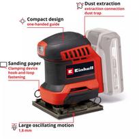 Einhell Te-os 18/113 Li Solo akumuliatorinis šlifuoklis