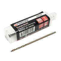 10 vnt. Hss+co metalo grąžtų rinkinys, 1 mm
