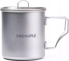 Fire Maple Alti titano puodelis 600 ml su dangteliu