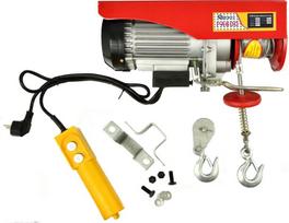 ELEKTRINĖ GERVĖ 230V 300kg 600kg KĖLIMO AUKŠTIS 12m